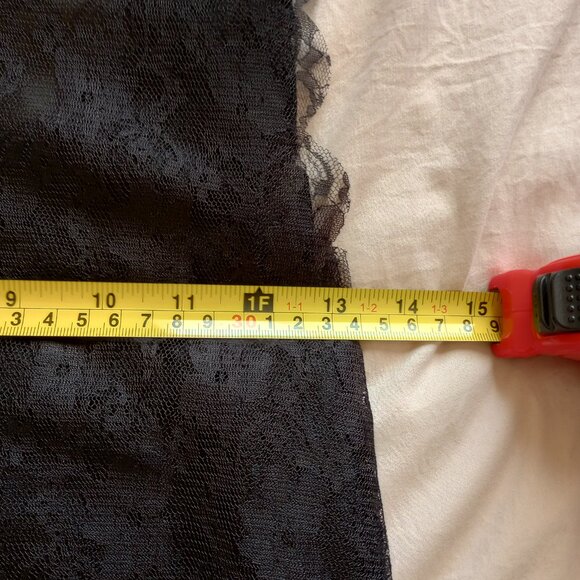 Soft Feminine Sheer Black Lace Sheer Eyelet Lace Tank Top Whimsygoth Romantic - Picture 3 of 6